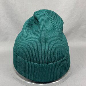 Beanie Hat Skull Cap Green Fisherman Cuff Rib Knit Outdoor Winter Unisex Mens